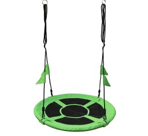 2Kids Toys Houpačka Čapí hnízdo s vlajkami zelené